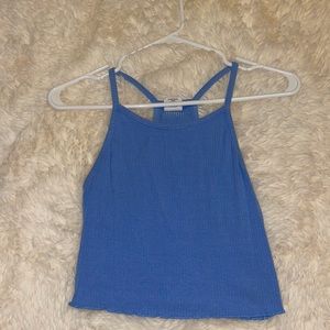 Blue halter top